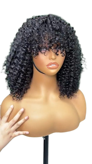 Cabello humano real de 16 pulgadas, estilo celebridad, completo y esponjoso