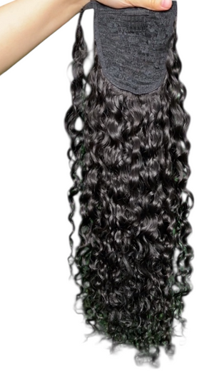 Cola de caballo con ondas de agua de 24 pulgadas y 130 g