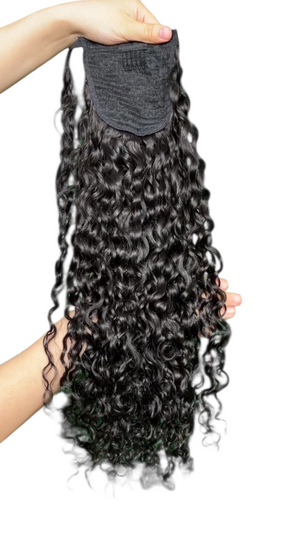 Cola de caballo con ondas de agua de 24 pulgadas y 130 g