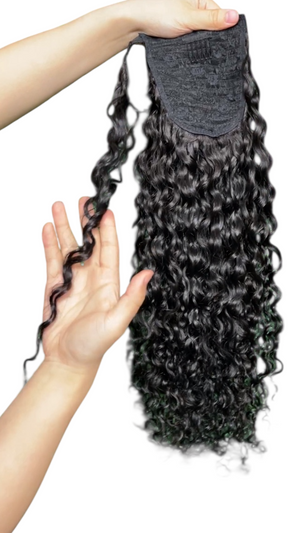 Cola de caballo con ondas de agua de 24 pulgadas y 130 g