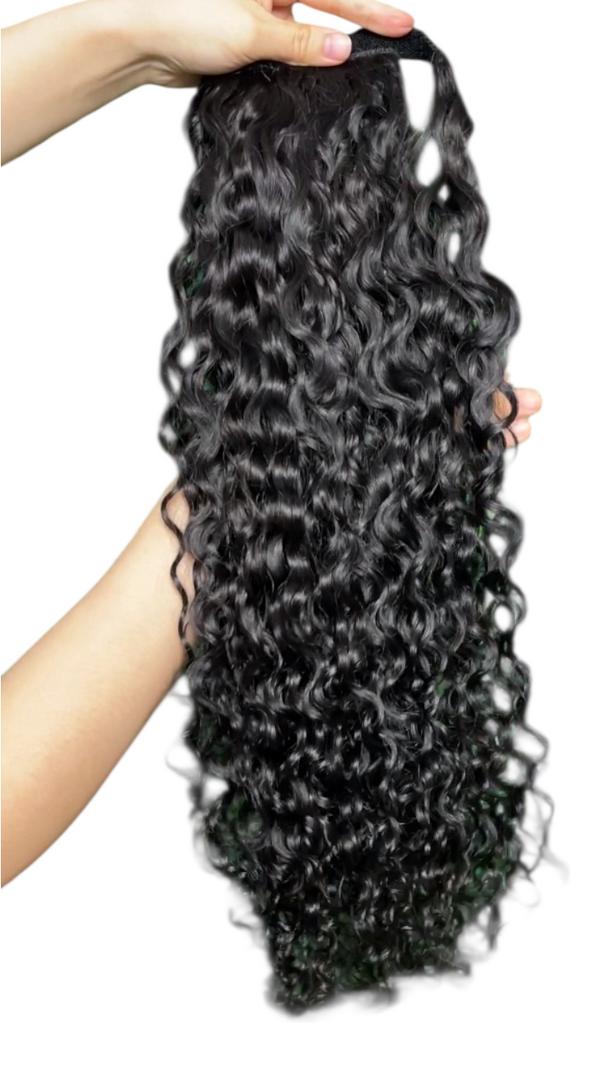 Cola de caballo con ondas de agua de 24 pulgadas y 130 g