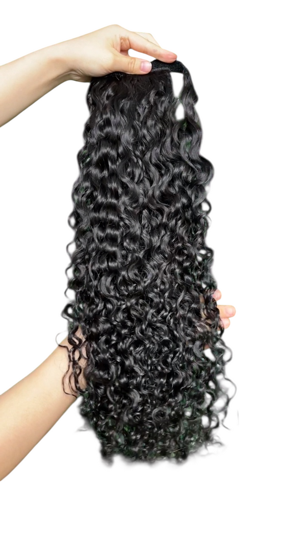 Cola de caballo con ondas de agua de 24 pulgadas y 130 g