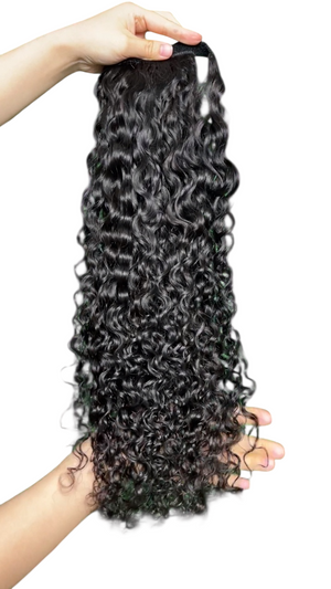 Cola de caballo con ondas de agua de 24 pulgadas y 130 g