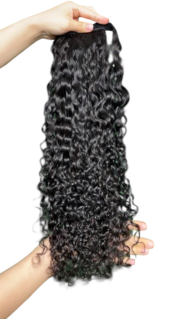 Cola de caballo con ondas de agua de 24 pulgadas y 130 g