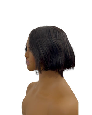 Peluca pixi de 8 pulgadas sin encaje y 100% cabello humano