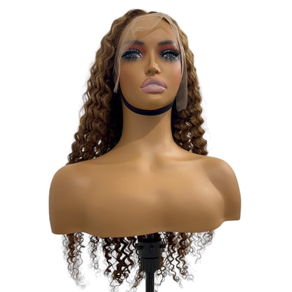 30’ 13X4  Deep curly wig