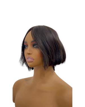 Peluca pixi de 8 pulgadas sin encaje y 100% cabello humano