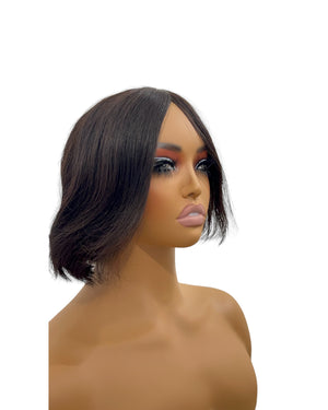 Peluca pixi de 8 pulgadas sin encaje y 100% cabello humano