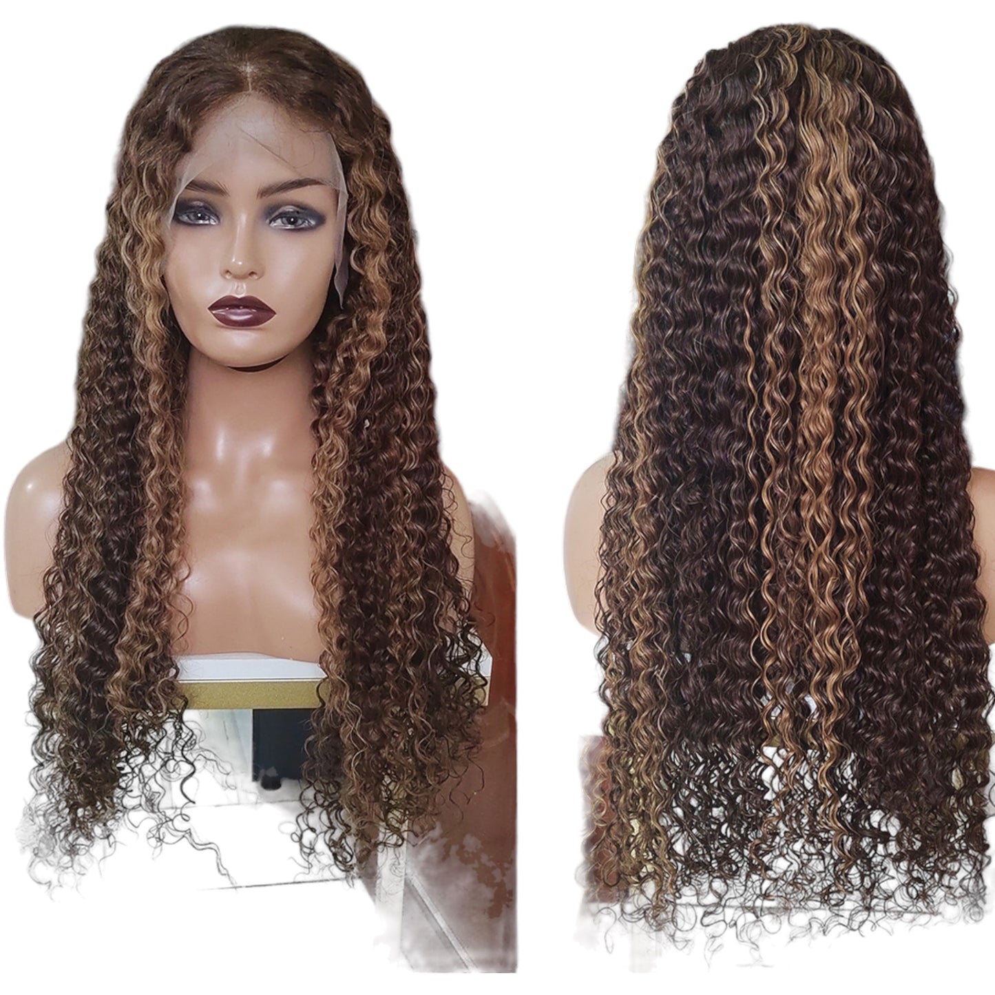 30’ 13X4  Deep curly wig