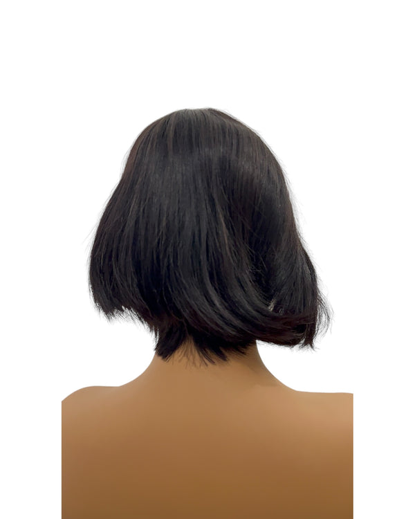 Peluca pixi de 8 pulgadas sin encaje y 100% cabello humano