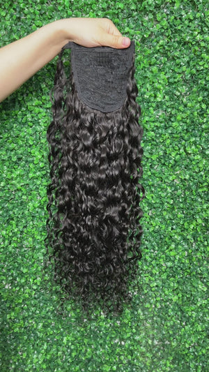 Cola de caballo con ondas de agua de 24 pulgadas y 130 g